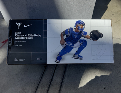 #ad Nike Diamond Elite Kobe Catcher’s Set Blue Adult 17’’2 Piece $850.00