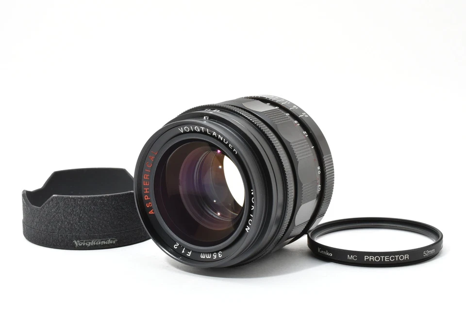 🎦 [Near MINT w/Hood] Voigtlander Nokton 35mm f/1.2 Aspherical for Leica M JAPAN - Image 2 of 4