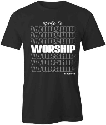 MADE TO WORSHIP TShirt Tee Short-Sleeved Cotton CLOTHING CHRISTIAN S1BSA82
