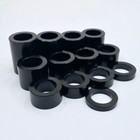 Black, 13pc, Billet Custom Wheel Spacer Kit, 25mm Motorcycle Axle Chopper Harley