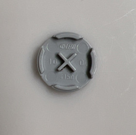 LEGO Grey Round Stickered Tile 2x2 Star Wars Midi Millennium Falcon 4150pb169