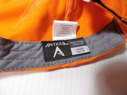 Gorra Houston Oilers Naranja Ajustable Antigua Correa Trasera Naranja - Imagen 8 de 10