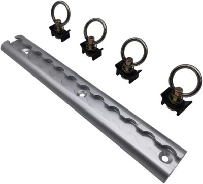 L Track Tie Down System - 5 Piece Powersports Kit Includes 1Pcs L Track and 4...