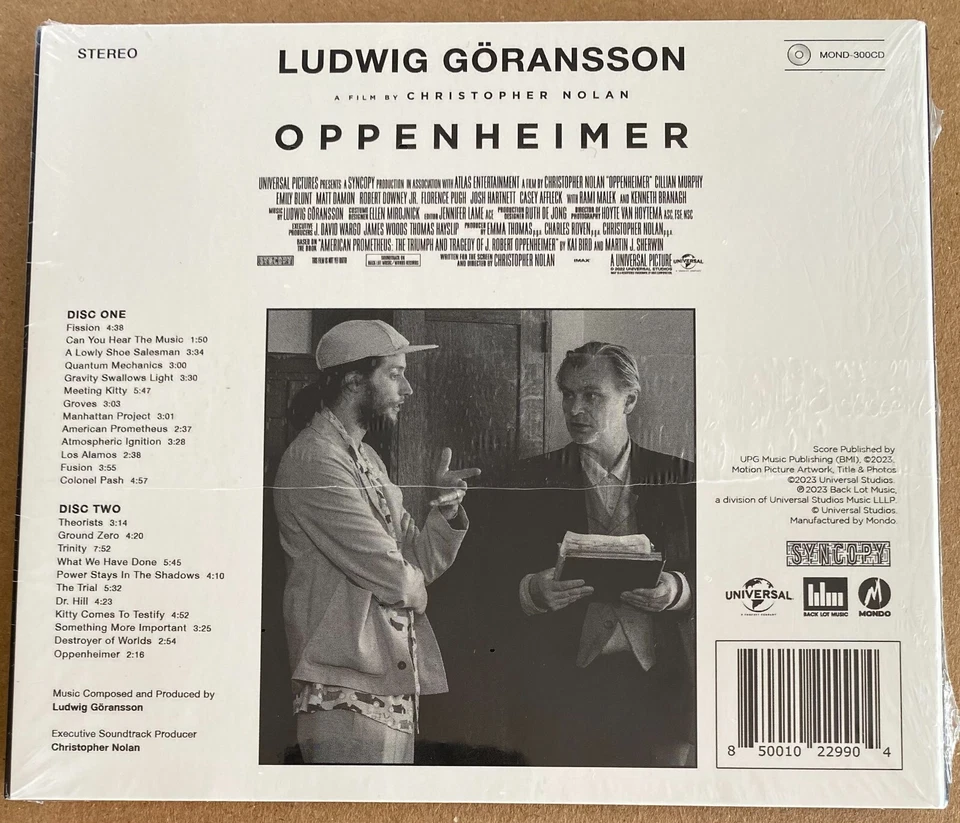 Göransson - Oppenheimer - Soundtrack Complete Score 2xCD Sealed Ltd. Edition neu - Bild 2 von 3