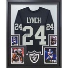 Marshawn Lynch Framed Navy Jersey PSA/DNA Autographed Signed Raiders