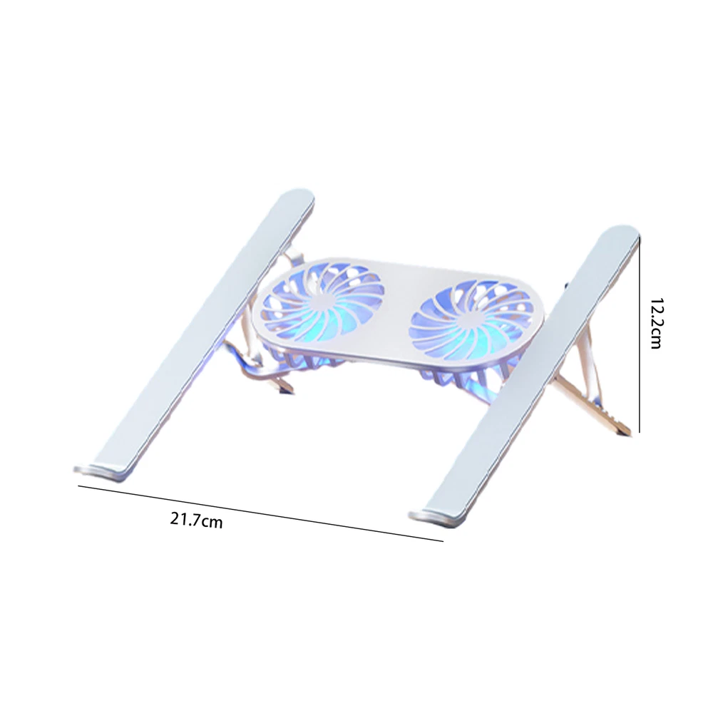 Laptop Stand with Fan Foldable Dual Cooling Fan Laptop Stand