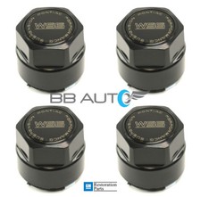 New 1987-1992 Firebird Trans Am Gta Ws6 Aluminum Wheel Center Caps Gold Black