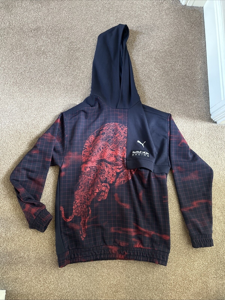 Puma Red Bull Racing RBR Hoodie SMALL Navy Red Formula One Team