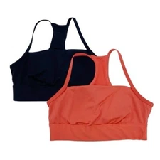 All in Motion Brushed Sculpt Halter Midline Sports Bras Set of 2 Size Small