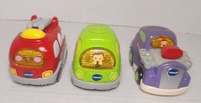 3 Vtech Go Go Smart Wheels Cars...Fire Tow Truck Van  Hot Rod
