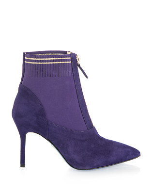 Authentic Loriblu Suede Italian New Collection Bootie Sizes 5,6,7,8,9,10 Violet