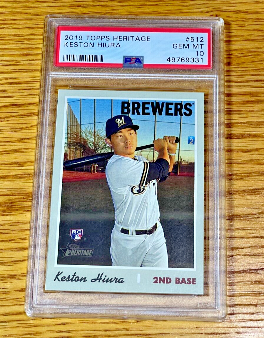 KESTON HIURA 2019 Topps Heritage High Number #512 Gem Mint PSA 10 Rookie RC