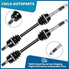 Pair Front CV Axle Assembly For Kawasaki Mule 610 KAF400A KAF400C 4x4 2005-2009