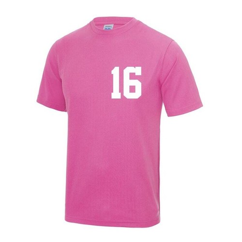 Kids Personalised Polyester Sport T Shirt Team Kit NAME & NUMBER Football PE Gym - Picture 9 of 16