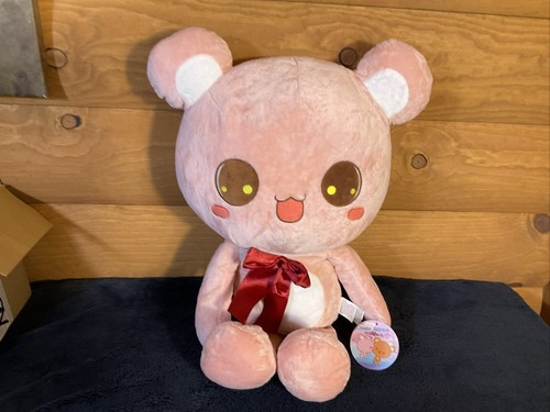 New Pink Kawaii Japanese Teddy Bear 24" Bow Soft Plush Stuffed Animal