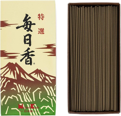 Nippon Kodo MAINICHIKO Japanese Incense Joss Stick Woody 130g MADE IN JAPAN - Picture 3 of 4