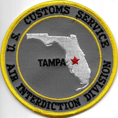 US Customs FLORIDA Tampa LUFTÜBERWACHUNG Patch ZOLL Abzeichen Douanes ZFA Air I.