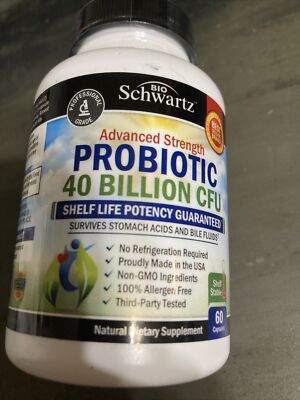 Bio Schwartz Advanced Strength Probiotic 40 Billion CFU - 60 CAPSULES