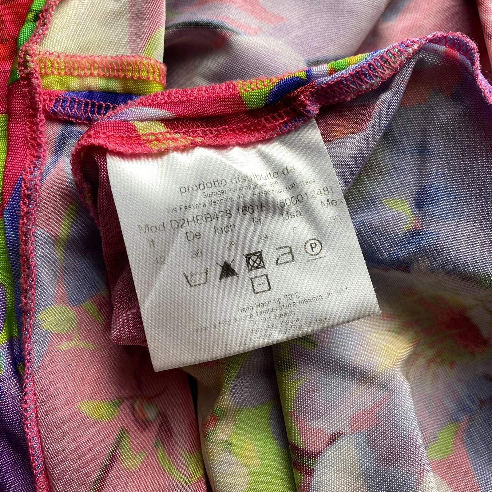 Abito vintage Versace jeans couture raro floreale multicolore taglia 42 S M