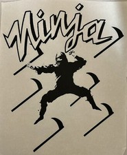Original Vintage Ninja Iron On Transfer