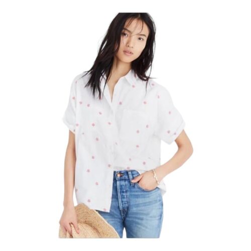 Madewell Embroidered Daisy Courier Shirt