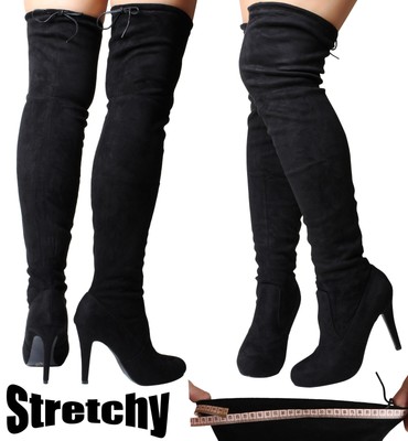 black thigh high stiletto boots