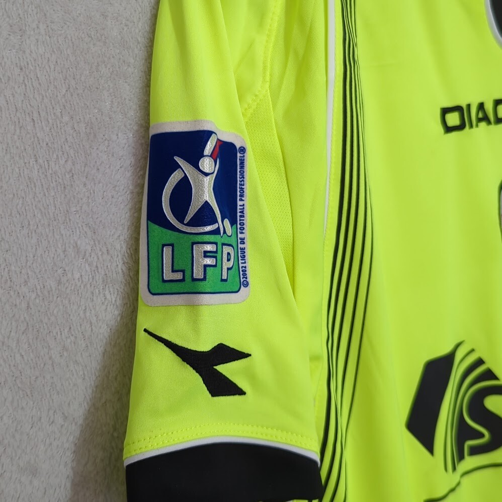 Maillot Valenciennes FC 2007-08 – Diadora – Audel #7 – Vert – Taille L – Porté Match