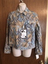 Krizia Jeans Camouflage Stretchy Jacket Size 42/8 - $330