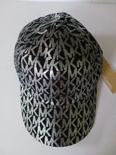 NWE MICHAEL KORS HAT FOR WOMAN BLACK AND SILVER SIZE 1