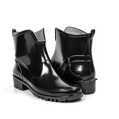 HEYO Gummistiefel Damen Kurz Regenstiefel Stiefeletten Gummistiefeletten Garten Schuh