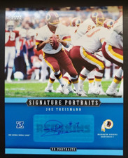 2005 Upper Deck Portraits Joe Theismann Signature Portraits 8x10 Auto #SP-42 HOF