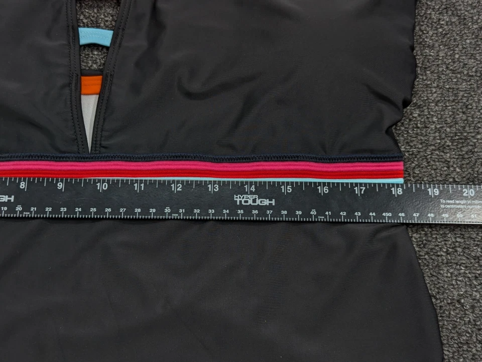 Shein Black & Rainbow Stripe One Piece Swimsuit Bathing Suit Plus Size 3XL - Image 4 of 4