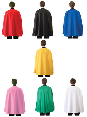 Adult Superhero Cape Mens Womens Unisex Super Hero Costume Cloak 36'' Long NEW