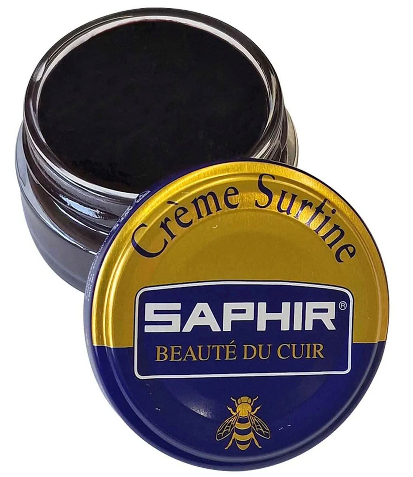 BLACK 01 Creme Surfine SAPHIR Beaute Du Cuir Shoe Boot CREAM POLISH 50 mL AVEL