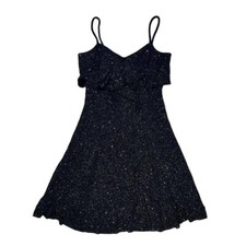 Roberta Vintage Black Sparkly Dress size small