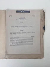 WWII War Dept Quartermaster OQMG Circular 1-3 Contracts 1942 QMC Form 307