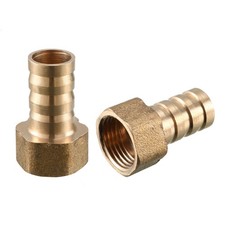 Brass Barb Hose Fittings Connector Adapter 12mm Barbed x G3/8 Female Pipe 2pcs