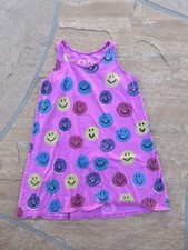 Chaser Girls Dress Pink With Colorful Smiley Faces Tank Too 12