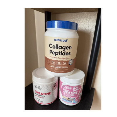 Nutricost Collagen Peptides & Creatine Salted Caramel All-in-One Powder