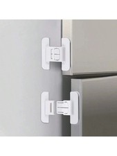 Self Adhesive Cabinet Lock Child Safety Drawer Fridge Double Buckle