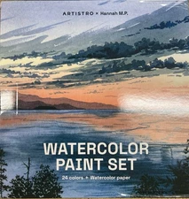 Artistro Hannah M. P. Professional Watercolor Paint Set Limited Edition 24 Color
