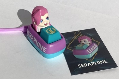 League of Legends Keycaps Characters, Seraphine 1 of 9 Heroes, Authentic, clicks