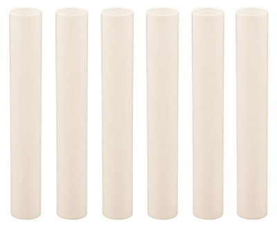 6 Inch Tall Cream Plastic Candle Covers Sleeves Chandelier Socket Covers - Slip