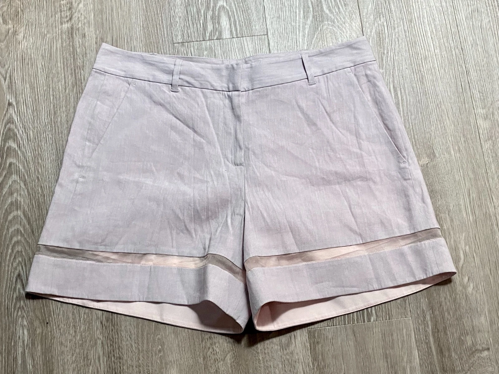 New Rebecca Taylor Linen Flat Pockets Y2K Minimalist Resort Old Money Shorts 10