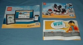 CREATOR, YELLOW RACERS SET 31023 (3 IN 1) - LEGO - 2014 - USED W/ MANUALS