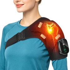 Cordless Shoulder Heating Pad with Massage FSA Eligible Shoulder Massager