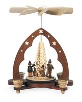 Pyramide Winterkinder Spanbaum 1-StöCkig, Natur, 22X15X28Cm