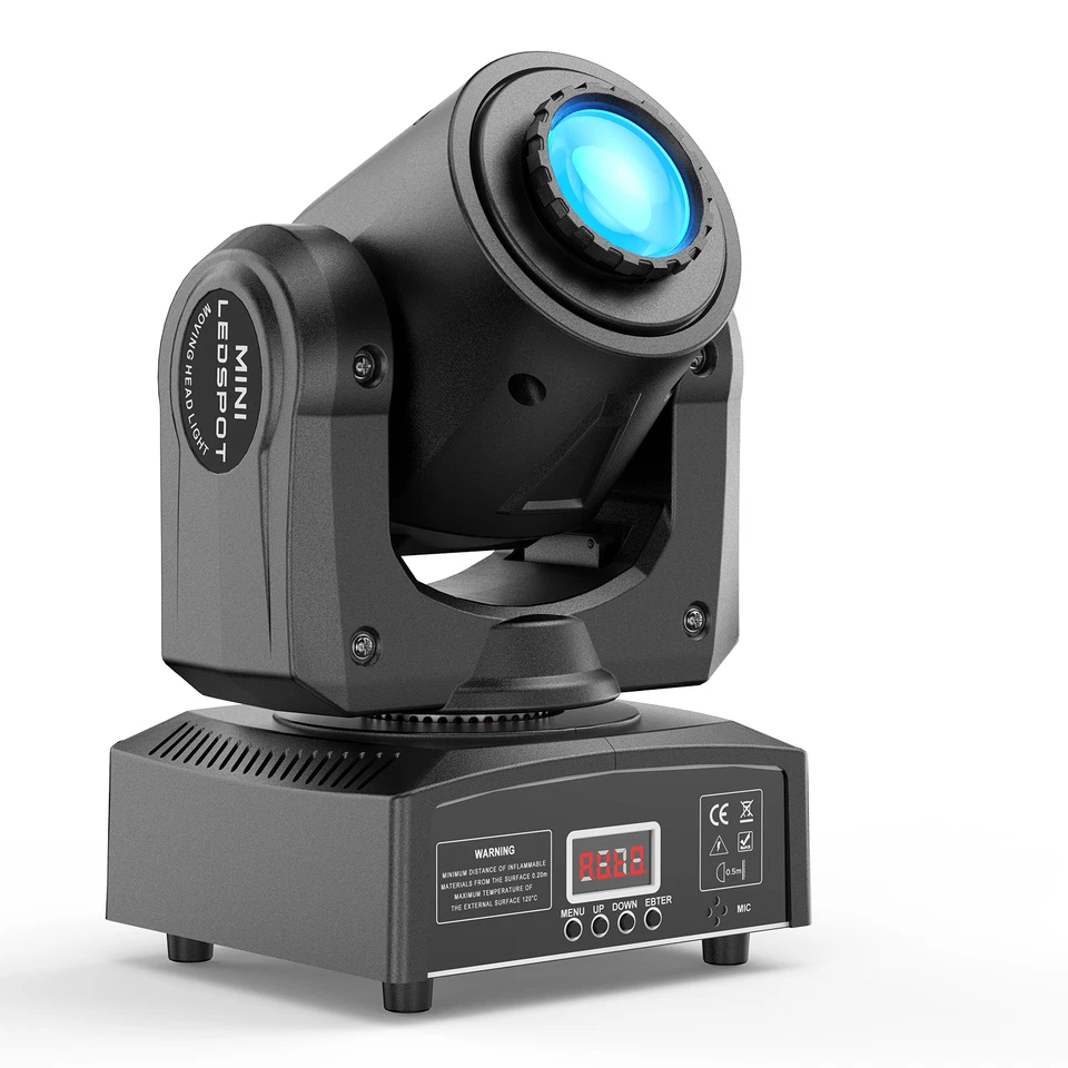 Mini 150W RGBW LED Moving Head Lights GOBO Beam Stage Lighting Disco DJ DMX 512 - Image 3 of 4