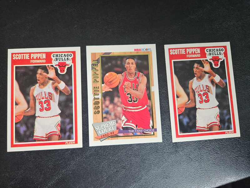 1989-90 Fleer - Scottie Pippen #23 (X2) plus supreme Court #SC2--see pics