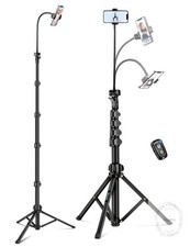 Phone Tripod 85" Tripod for Cell Phone iPhone with Gooseneck, Aluminum Tripods